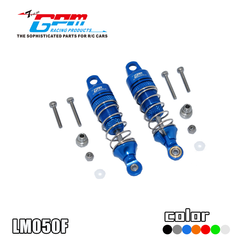 ALUMINUM FRONT SPRING DAMPERS SHOCKS (50MM) LM050F FOR LOSI 1/18 Mini-T 2.0 2WD Stadium Truck